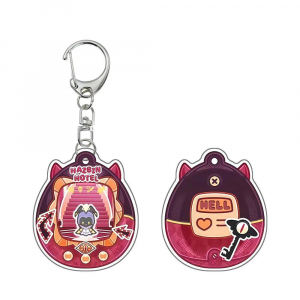 Anime Cartoon Hazbin Hotel Vaggie Vox Angel Dust Alastor Husk Niffty Mica Keychain Móc Khóa In Theo Yêu Cầu, Chất Liệu Mica Trong Suốt In 2 Mặt , Dày 4mm