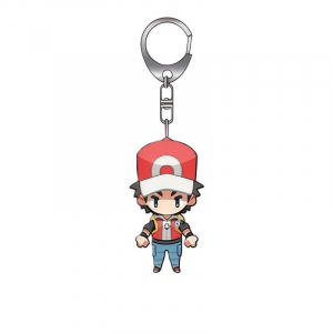Anime Cartoons Keychain For Cynthia Blue Oak Misty Red Steven Stone Q Version Mica Key Buckle Móc Khóa In Theo Yêu Cầu, Chất Liệu Mica Trong Suốt In 2 Mặt , Dày 4mm