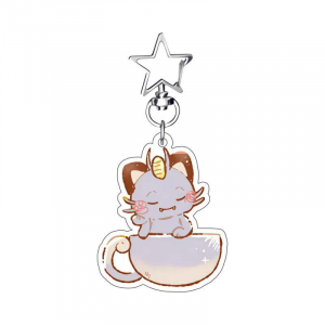 Anime Cartoons Mica Key Buckle For Sprigatito Espurr Sty Litten Deerling Self-made Mica Móc Khóa In Theo Yêu Cầu, Chất Liệu Mica Trong Suốt In 2 Mặt , Dày 4mm