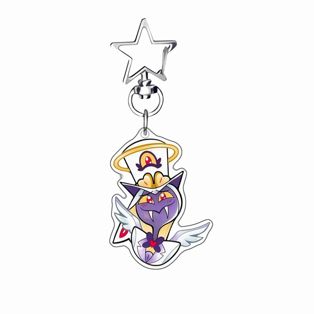 Anime Cartoons Mica Keychain For Alastor Lucifer Self-made Q Version Mica Key Buckle Student Móc Khóa In Theo Yêu Cầu, Chất Liệu Mica Trong Suốt In 2 Mặt , Dày 4mm 1 Anime Cartoons Mica Keychain For Alastor Lucifer Self-made Q Version Mica Key Buckle Student Móc Khóa In Theo Yêu Cầu, Chất Liệu Mica Trong Suốt In 2 Mặt , Dày 4mm