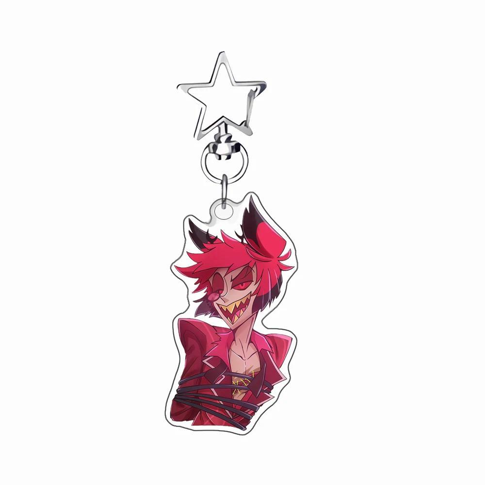 Anime Cartoons Mica Keychains For Alastor Series Self-made Mica Key Buckle Mica Student Móc Khóa In Theo Yêu Cầu, Chất Liệu Mica Trong Suốt In 2 Mặt , Dày 4mm 2 Anime Cartoons Mica Keychains For Alastor Series Self-made Mica Key Buckle Mica Student Móc Khóa In Theo Yêu Cầu, Chất Liệu Mica Trong Suốt In 2 Mặt , Dày 4mm - Ảnh 2