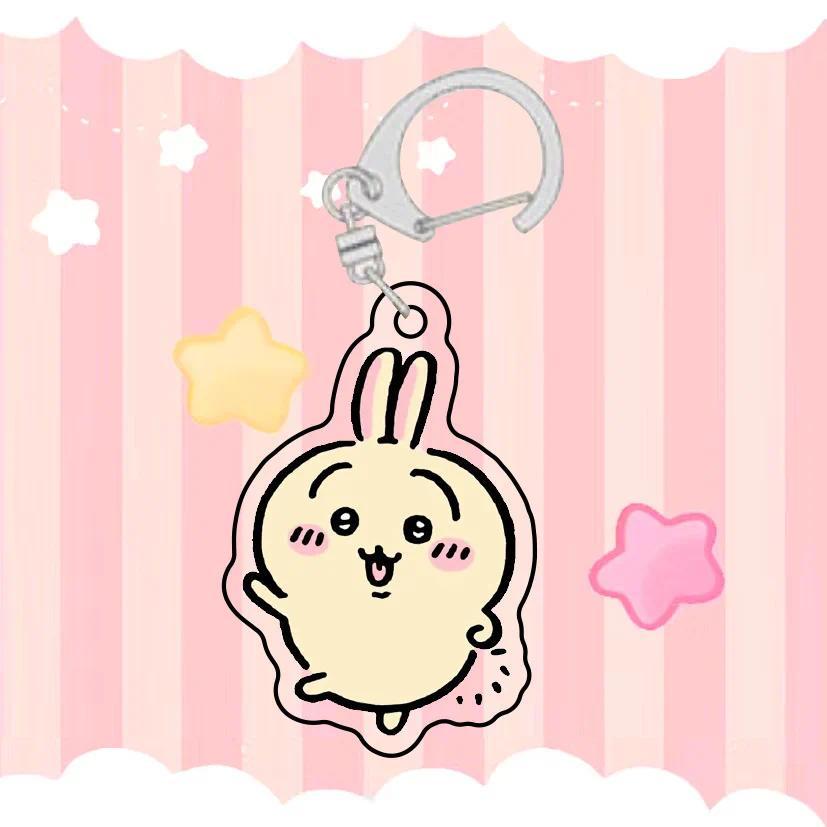 Anime Chiikawa Cartoon Acrylic Keychain Jewelry Girl Hanging Face Key Ring Fashion Móc Khóa In Theo Yêu Cầu, Chất Liệu Mica Trong Suốt In 2 Mặt , Dày 4mm 12 Anime Chiikawa Cartoon Acrylic Keychain Jewelry Girl Hanging Face Key Ring Fashion Móc Khóa In Theo Yêu Cầu, Chất Liệu Mica Trong Suốt In 2 Mặt , Dày 4mm - Ảnh 12