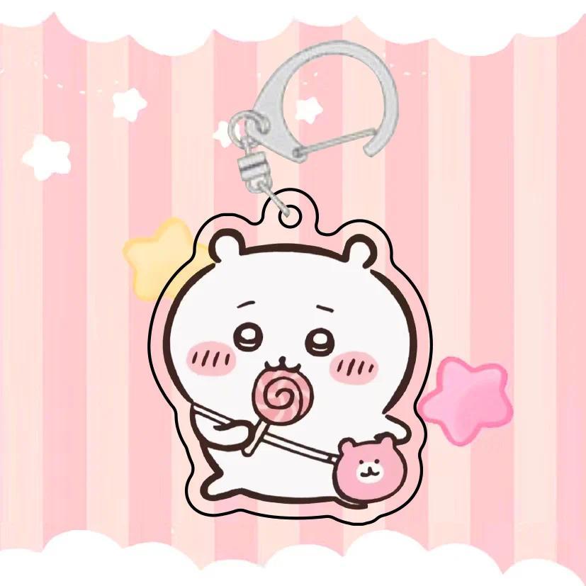 Anime Chiikawa Cartoon Acrylic Keychain Jewelry Girl Hanging Face Key Ring Fashion Móc Khóa In Theo Yêu Cầu, Chất Liệu Mica Trong Suốt In 2 Mặt , Dày 4mm 4 Anime Chiikawa Cartoon Acrylic Keychain Jewelry Girl Hanging Face Key Ring Fashion Móc Khóa In Theo Yêu Cầu, Chất Liệu Mica Trong Suốt In 2 Mặt , Dày 4mm - Ảnh 4