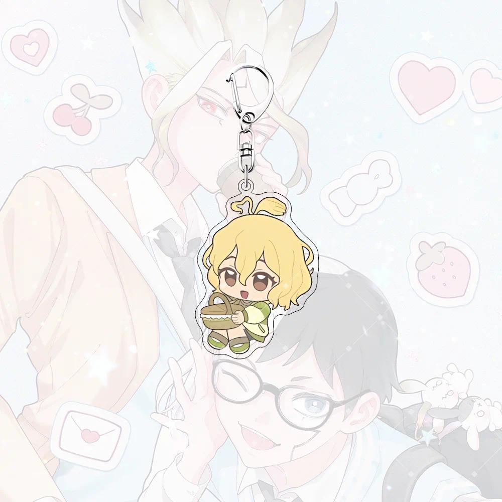 Anime Dr.stone 6cm Acrylic Keychainstanding Doll, Senku Ishigami Gen Asagiri Toon Bag Key Móc Khóa In Theo Yêu Cầu, Chất Liệu Mica Trong Suốt In 2 Mặt , Dày 4mm 2 Anime Dr.stone 6cm Acrylic Keychainstanding Doll, Senku Ishigami Gen Asagiri Toon Bag Key Móc Khóa In Theo Yêu Cầu, Chất Liệu Mica Trong Suốt In 2 Mặt , Dày 4mm - Ảnh 2