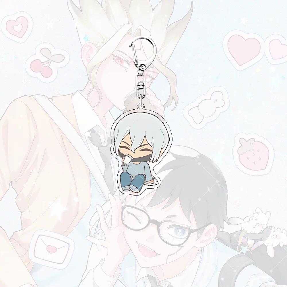 Anime Dr.stone 6cm Acrylic Keychainstanding Doll, Senku Ishigami Gen Asagiri Toon Bag Key Móc Khóa In Theo Yêu Cầu, Chất Liệu Mica Trong Suốt In 2 Mặt , Dày 4mm 4 Anime Dr.stone 6cm Acrylic Keychainstanding Doll, Senku Ishigami Gen Asagiri Toon Bag Key Móc Khóa In Theo Yêu Cầu, Chất Liệu Mica Trong Suốt In 2 Mặt , Dày 4mm - Ảnh 4
