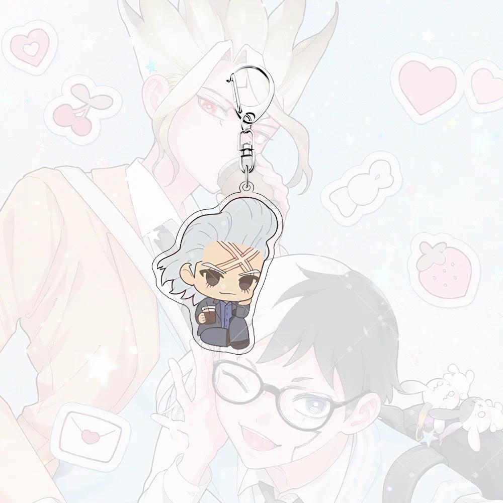 Anime Dr.stone 6cm Acrylic Keychainstanding Doll, Senku Ishigami Gen Asagiri Toon Bag Key Móc Khóa In Theo Yêu Cầu, Chất Liệu Mica Trong Suốt In 2 Mặt , Dày 4mm 5 Anime Dr.stone 6cm Acrylic Keychainstanding Doll, Senku Ishigami Gen Asagiri Toon Bag Key Móc Khóa In Theo Yêu Cầu, Chất Liệu Mica Trong Suốt In 2 Mặt , Dày 4mm - Ảnh 5