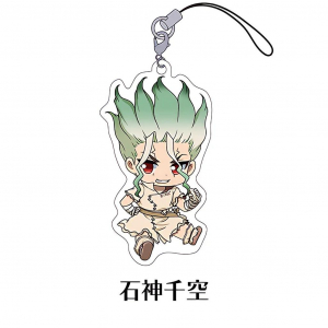 Anime Dr.stone Mica Keychain Model Cosplay Charm Characters Senku Tsukasa Taiju Kuromu Móc Khóa In Theo Yêu Cầu, Chất Liệu Mica Trong Suốt In 2 Mặt , Dày 4mm