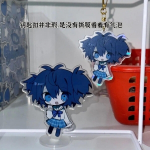 Anime Enamel Keychain Happy Sugar Life Keychain Women Plate Desk Decor Standing Collection Móc Khóa In Theo Yêu Cầu, Chất Liệu Mica Trong Suốt In 2 Mặt , Dày 4mm