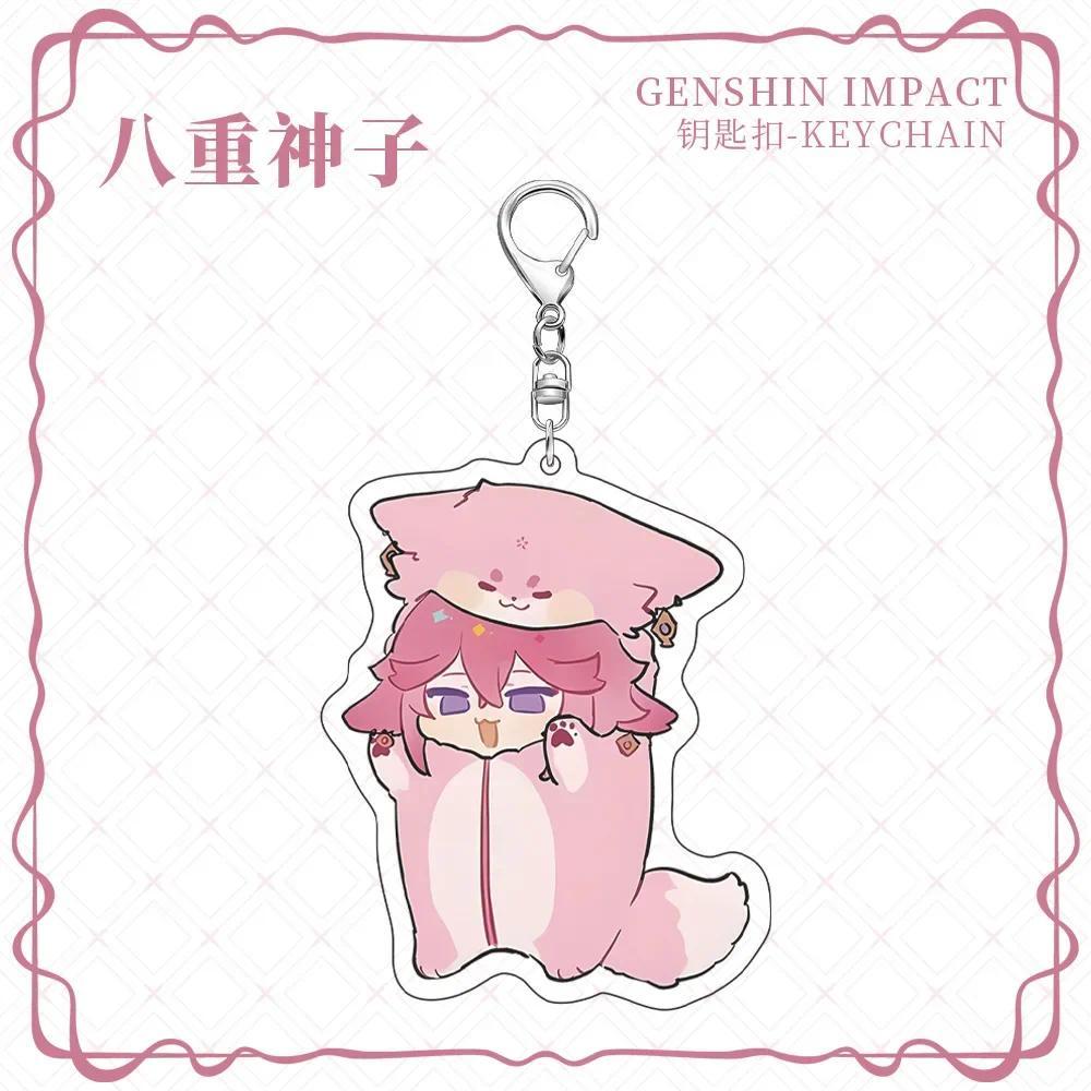 Anime Game Cute Cartoon Animal Cat Yae Miko Kaedehara Kazuha Tartaglia Nahida Wanderer Móc Khóa In Theo Yêu Cầu, Chất Liệu Mica Trong Suốt In 2 Mặt , Dày 4mm 12 Anime Game Cute Cartoon Animal Cat Yae Miko Kaedehara Kazuha Tartaglia Nahida Wanderer Móc Khóa In Theo Yêu Cầu, Chất Liệu Mica Trong Suốt In 2 Mặt , Dày 4mm - Ảnh 12