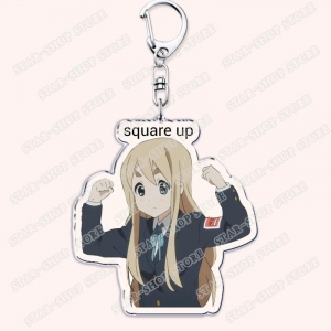 Anime Girl Keychains Kawaii Yui Hirasawa Mugi Azusa Keion Yui Mio Meme Mica Keychain Móc Khóa In Theo Yêu Cầu, Chất Liệu Mica Trong Suốt In 2 Mặt , Dày 4mm