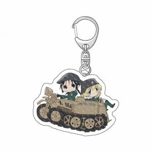 Anime Girls Last Tour Keychain Kawaii Chito And Yuri Cartoon Models Acrylic Pendant Mica Móc Khóa In Theo Yêu Cầu, Chất Liệu Mica Trong Suốt In 2 Mặt , Dày 4mm