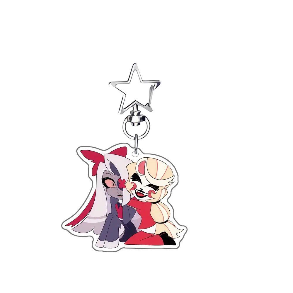 Anime Hazbin Hotel Charlie Morningstar Angel Dust Vaggie Alastor Husk Acrylic Keychain Bag Móc Khóa In Theo Yêu Cầu, Chất Liệu Mica Trong Suốt In 2 Mặt , Dày 4mm 2 Anime Hazbin Hotel Charlie Morningstar Angel Dust Vaggie Alastor Husk Acrylic Keychain Bag Móc Khóa In Theo Yêu Cầu, Chất Liệu Mica Trong Suốt In 2 Mặt , Dày 4mm - Ảnh 2