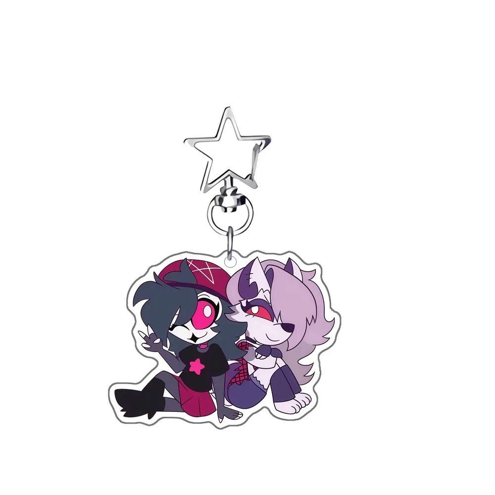 Anime Hazbin Hotel Charlie Morningstar Angel Dust Vaggie Alastor Husk Acrylic Keychain Bag Móc Khóa In Theo Yêu Cầu, Chất Liệu Mica Trong Suốt In 2 Mặt , Dày 4mm 3 Anime Hazbin Hotel Charlie Morningstar Angel Dust Vaggie Alastor Husk Acrylic Keychain Bag Móc Khóa In Theo Yêu Cầu, Chất Liệu Mica Trong Suốt In 2 Mặt , Dày 4mm - Ảnh 3