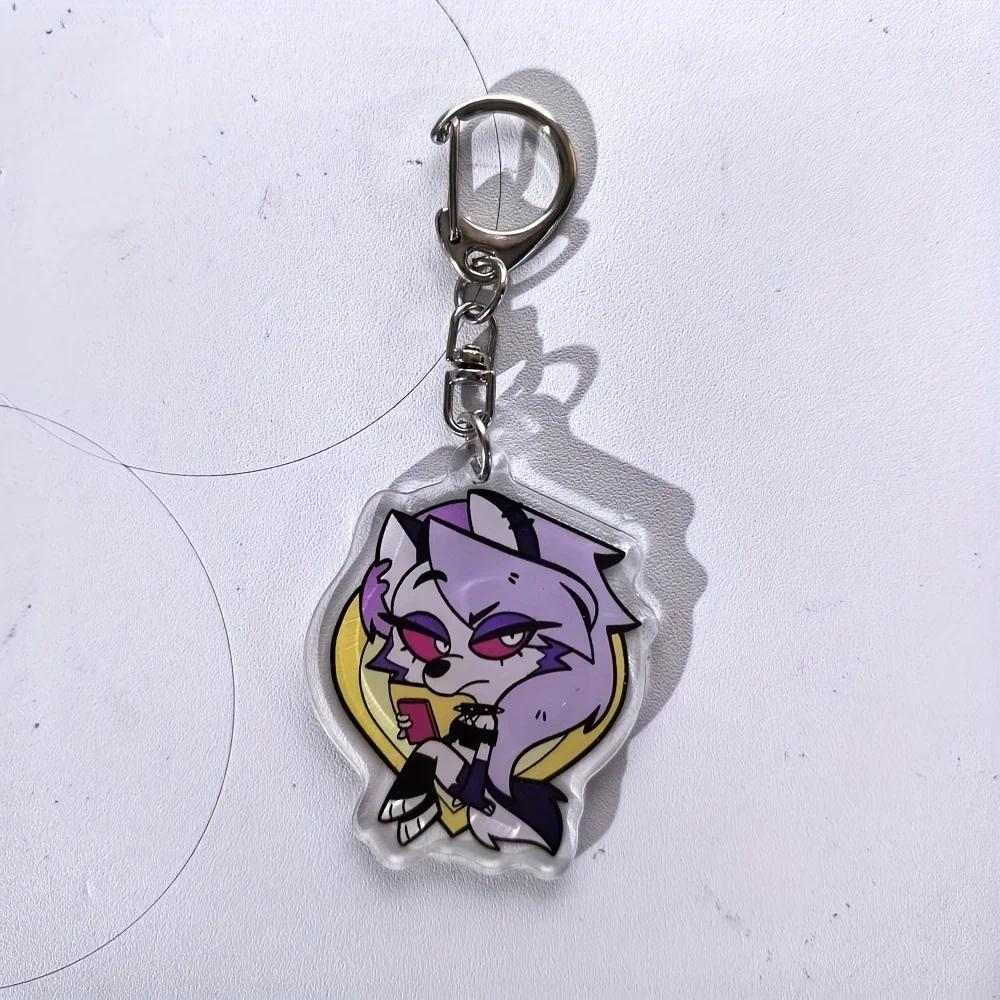 Anime Hazbin Hotel Figures Q Edition Acrylics Keychain Fashion Anime Action Figure Collection Móc Khóa In Theo Yêu Cầu, Chất Liệu Mica Trong Suốt In 2 Mặt , Dày 4mm 2 Anime Hazbin Hotel Figures Q Edition Acrylics Keychain Fashion Anime Action Figure Collection Móc Khóa In Theo Yêu Cầu, Chất Liệu Mica Trong Suốt In 2 Mặt , Dày 4mm - Ảnh 2