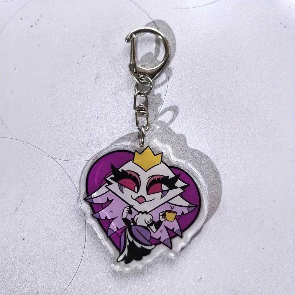 Anime Hazbin Hotel Figures Q Edition Acrylics Keychain Fashion Anime Action Figure Collection Móc Khóa In Theo Yêu Cầu, Chất Liệu Mica Trong Suốt In 2 Mặt , Dày 4mm 12 Anime Hazbin Hotel Figures Q Edition Acrylics Keychain Fashion Anime Action Figure Collection Móc Khóa In Theo Yêu Cầu, Chất Liệu Mica Trong Suốt In 2 Mặt , Dày 4mm - Ảnh 12