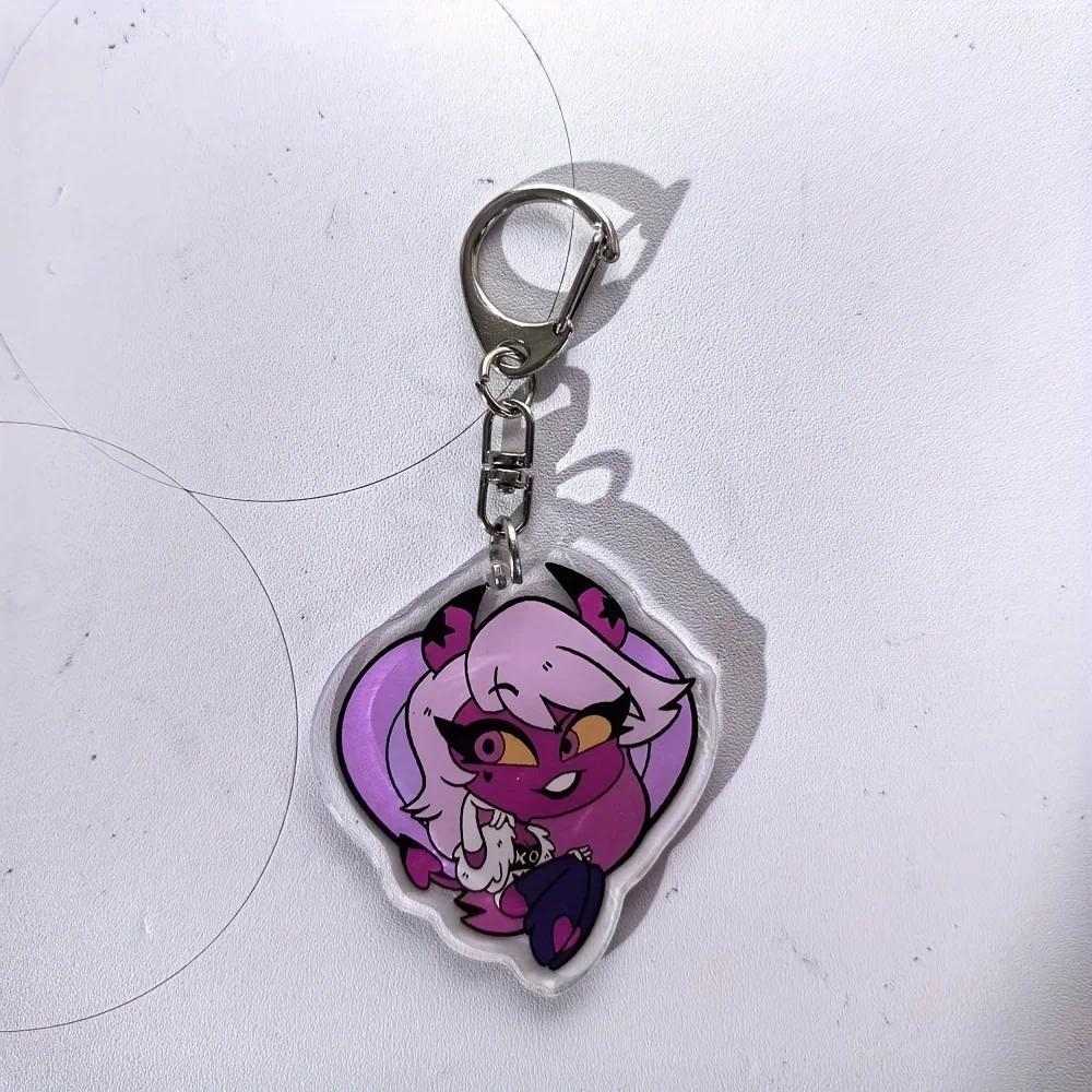 Anime Hazbin Hotel Figures Q Edition Acrylics Keychain Fashion Anime Action Figure Collection Móc Khóa In Theo Yêu Cầu, Chất Liệu Mica Trong Suốt In 2 Mặt , Dày 4mm 14 Anime Hazbin Hotel Figures Q Edition Acrylics Keychain Fashion Anime Action Figure Collection Móc Khóa In Theo Yêu Cầu, Chất Liệu Mica Trong Suốt In 2 Mặt , Dày 4mm - Ảnh 14