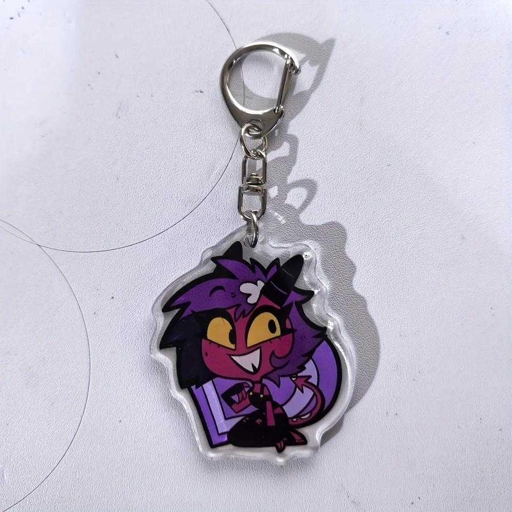 Anime Hazbin Hotel Figures Q Edition Acrylics Keychain Fashion Anime Action Figure Collection Móc Khóa In Theo Yêu Cầu, Chất Liệu Mica Trong Suốt In 2 Mặt , Dày 4mm 3 Anime Hazbin Hotel Figures Q Edition Acrylics Keychain Fashion Anime Action Figure Collection Móc Khóa In Theo Yêu Cầu, Chất Liệu Mica Trong Suốt In 2 Mặt , Dày 4mm - Ảnh 3