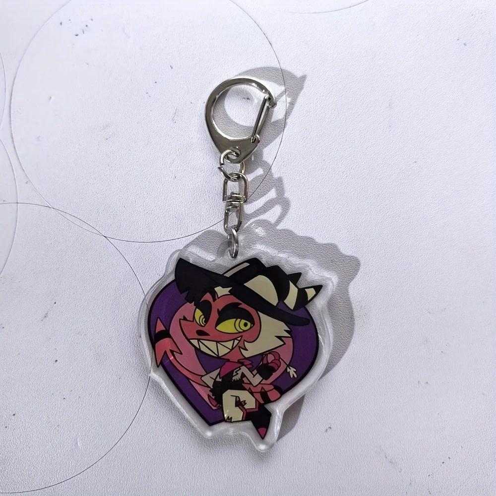 Anime Hazbin Hotel Figures Q Edition Acrylics Keychain Fashion Anime Action Figure Collection Móc Khóa In Theo Yêu Cầu, Chất Liệu Mica Trong Suốt In 2 Mặt , Dày 4mm 5 Anime Hazbin Hotel Figures Q Edition Acrylics Keychain Fashion Anime Action Figure Collection Móc Khóa In Theo Yêu Cầu, Chất Liệu Mica Trong Suốt In 2 Mặt , Dày 4mm - Ảnh 5