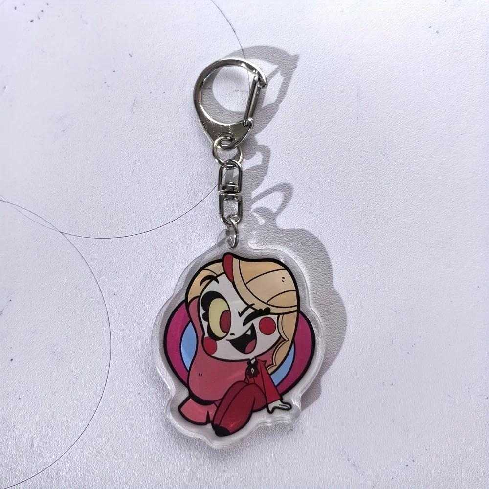Anime Hazbin Hotel Figures Q Edition Acrylics Keychain Fashion Anime Action Figure Collection Móc Khóa In Theo Yêu Cầu, Chất Liệu Mica Trong Suốt In 2 Mặt , Dày 4mm 6 Anime Hazbin Hotel Figures Q Edition Acrylics Keychain Fashion Anime Action Figure Collection Móc Khóa In Theo Yêu Cầu, Chất Liệu Mica Trong Suốt In 2 Mặt , Dày 4mm - Ảnh 6