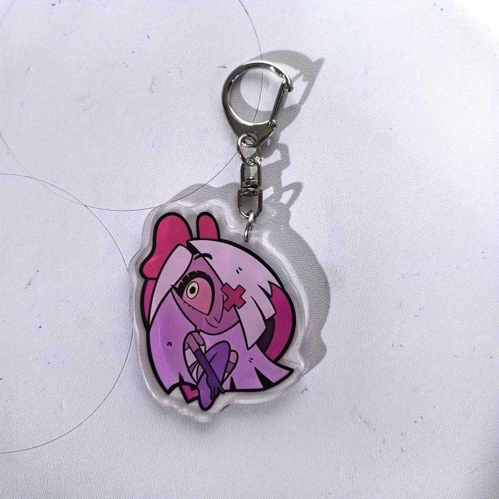 Anime Hazbin Hotel Figures Q Edition Acrylics Keychain Fashion Anime Action Figure Collection Móc Khóa In Theo Yêu Cầu, Chất Liệu Mica Trong Suốt In 2 Mặt , Dày 4mm 9 Anime Hazbin Hotel Figures Q Edition Acrylics Keychain Fashion Anime Action Figure Collection Móc Khóa In Theo Yêu Cầu, Chất Liệu Mica Trong Suốt In 2 Mặt , Dày 4mm - Ảnh 9