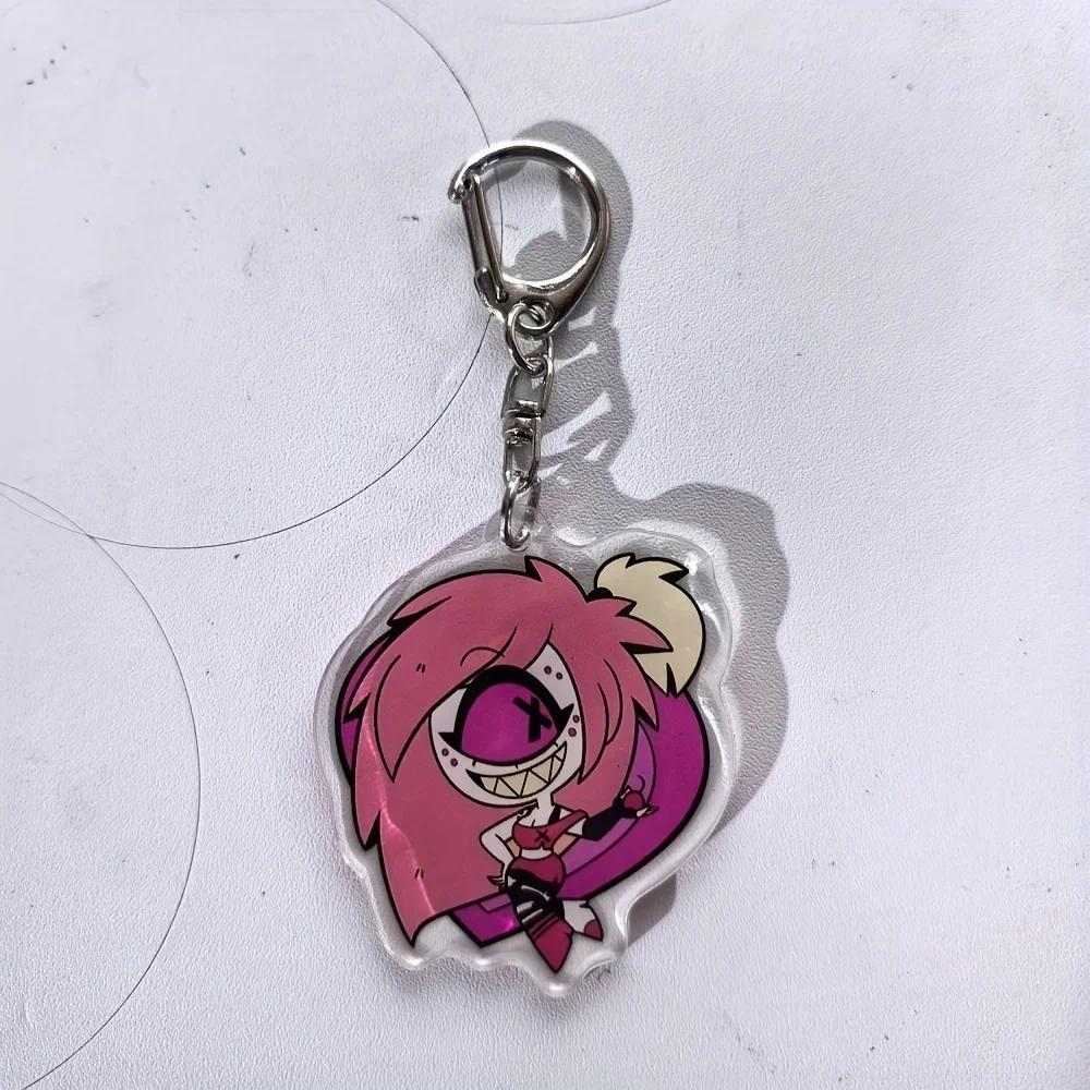 Anime Hazbin Hotel Figures Q Edition Acrylics Keychain Fashion Anime Action Figure Collection Móc Khóa In Theo Yêu Cầu, Chất Liệu Mica Trong Suốt In 2 Mặt , Dày 4mm 10 Anime Hazbin Hotel Figures Q Edition Acrylics Keychain Fashion Anime Action Figure Collection Móc Khóa In Theo Yêu Cầu, Chất Liệu Mica Trong Suốt In 2 Mặt , Dày 4mm - Ảnh 10