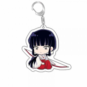Anime Inuyasha Animation Keychain Higurashi Kagome Kikyou Sesshoumaru Keyrings Bag Tag Gift Móc Khóa In Theo Yêu Cầu, Chất Liệu Mica Trong Suốt In 2 Mặt , Dày 4mm