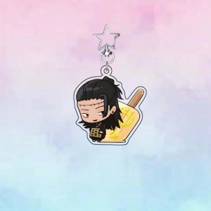 Anime Jujutsu Kaisen Popsicle Summer Version Yuji Itadori Satoru Gojo 6cm Acrylic Stand Móc Khóa In Theo Yêu Cầu, Chất Liệu Mica Trong Suốt In 2 Mặt , Dày 4mm