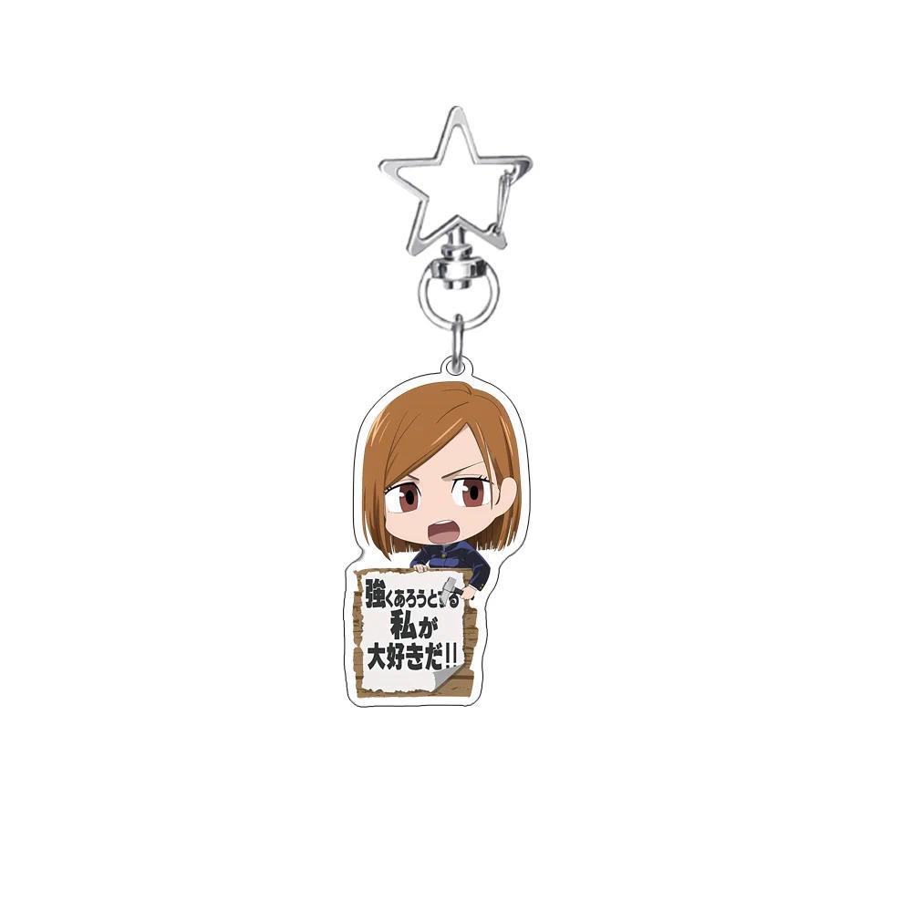 Anime Jujutsu Kaisen Pyocotte Style Kawaii Keychain Cute Car Keychain Yuji Itadori Satoru Móc Khóa In Theo Yêu Cầu, Chất Liệu Mica Trong Suốt In 2 Mặt , Dày 4mm 6 Anime Jujutsu Kaisen Pyocotte Style Kawaii Keychain Cute Car Keychain Yuji Itadori Satoru Móc Khóa In Theo Yêu Cầu, Chất Liệu Mica Trong Suốt In 2 Mặt , Dày 4mm - Ảnh 6