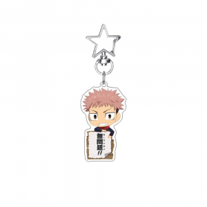 Anime Jujutsu Kaisen Pyocotte Style Kawaii Keychain Cute Car Keychain Yuji Itadori Satoru Móc Khóa In Theo Yêu Cầu, Chất Liệu Mica Trong Suốt In 2 Mặt , Dày 4mm