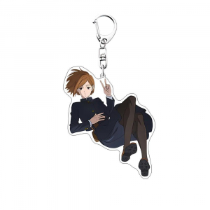 Anime Jujutsu Kaisen Satoru Gojo Yuji Itadori 8cm Mica Holder Mica Charm Car Keychain Móc Khóa In Theo Yêu Cầu, Chất Liệu Mica Trong Suốt In 2 Mặt , Dày 4mm