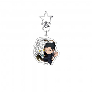 Anime Jujutsu Kaisen Yuji Itadori Satoru Gojo Yuta Okkotsu Sushi Edition Kawaii Mica Keychain Móc Khóa In Theo Yêu Cầu, Chất Liệu Mica Trong Suốt In 2 Mặt , Dày 4mm