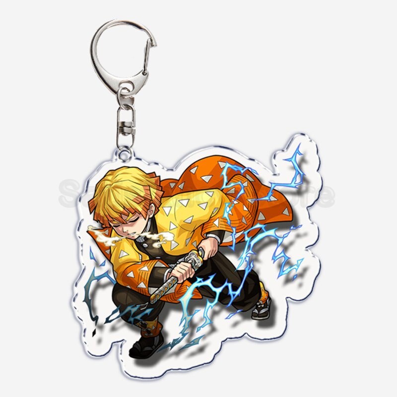 Anime Keychain Demon Slayer Zenitsu Kimetsu No Yaiba Nezuko Key Pendant Accessories Móc Khóa In Theo Yêu Cầu, Chất Liệu Mica Trong Suốt In 2 Mặt , Dày 4mm 2 Anime Keychain Demon Slayer Zenitsu Kimetsu No Yaiba Nezuko Key Pendant Accessories Móc Khóa In Theo Yêu Cầu, Chất Liệu Mica Trong Suốt In 2 Mặt , Dày 4mm - Ảnh 2