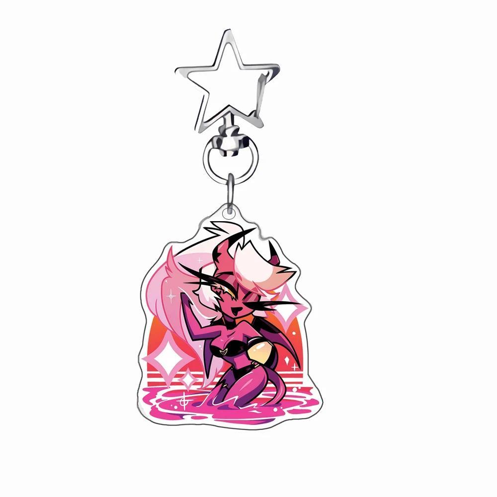 Anime Keychain For Helluva Boss Stella Moxxie Chaz Millie Stolas Q Version Self-made Keychain Móc Khóa In Theo Yêu Cầu, Chất Liệu Mica Trong Suốt In 2 Mặt , Dày 4mm 3 Anime Keychain For Helluva Boss Stella Moxxie Chaz Millie Stolas Q Version Self-made Keychain Móc Khóa In Theo Yêu Cầu, Chất Liệu Mica Trong Suốt In 2 Mặt , Dày 4mm - Ảnh 3