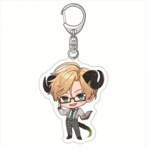 Anime Keychain Obey Me Acrylic Model Cosplay Characters Ornament Accessories Goods S Charm Móc Khóa In Theo Yêu Cầu, Chất Liệu Mica Trong Suốt In 2 Mặt , Dày 4mm
