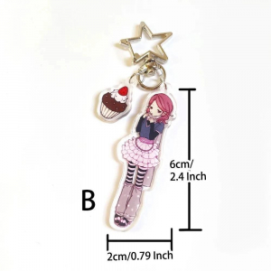 Anime Komatsu Nana Oosaki Nana Cosplay Keychaintoon Acrylic Keyrings Key Chain Decoration Móc Khóa In Theo Yêu Cầu, Chất Liệu Mica Trong Suốt In 2 Mặt , Dày 4mm