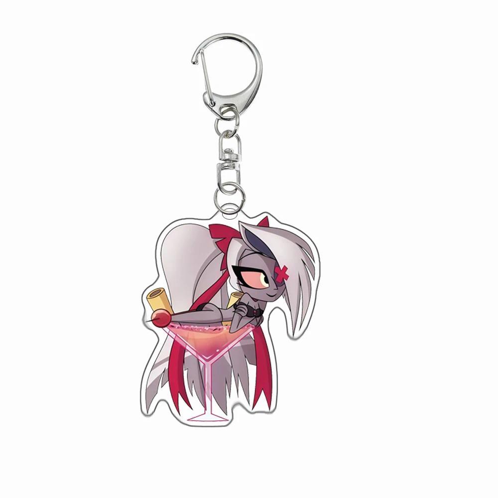 Anime Mica Keychain For Hazbin Hotel Lucifer Vaggie Charlie Diy Mica Key Buckle Keychain Móc Khóa In Theo Yêu Cầu, Chất Liệu Mica Trong Suốt In 2 Mặt , Dày 4mm 5 Anime Mica Keychain For Hazbin Hotel Lucifer Vaggie Charlie Diy Mica Key Buckle Keychain Móc Khóa In Theo Yêu Cầu, Chất Liệu Mica Trong Suốt In 2 Mặt , Dày 4mm - Ảnh 5