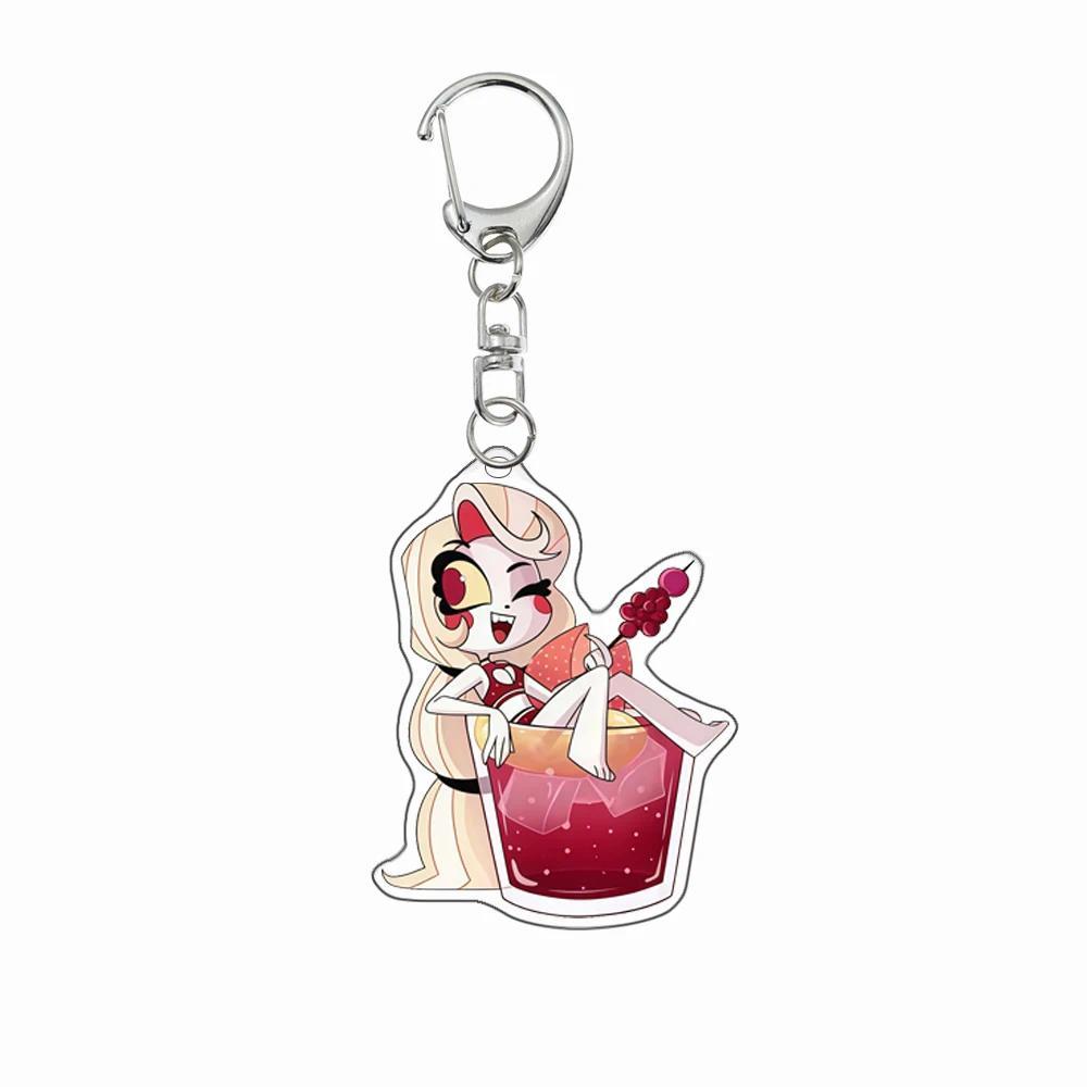 Anime Mica Keychain For Hazbin Hotel Lucifer Vaggie Charlie Diy Mica Key Buckle Keychain Móc Khóa In Theo Yêu Cầu, Chất Liệu Mica Trong Suốt In 2 Mặt , Dày 4mm 6 Anime Mica Keychain For Hazbin Hotel Lucifer Vaggie Charlie Diy Mica Key Buckle Keychain Móc Khóa In Theo Yêu Cầu, Chất Liệu Mica Trong Suốt In 2 Mặt , Dày 4mm - Ảnh 6