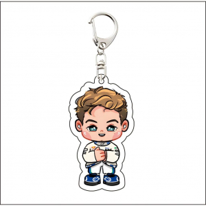 Anime Mula One Racing Driver 6cm Cute Acrylic Keychain Lh/ll/mv/aka/cl/ln/op/aa/cs/ls/fa Bag Móc Khóa In Theo Yêu Cầu, Chất Liệu Mica Trong Suốt In 2 Mặt , Dày 4mm