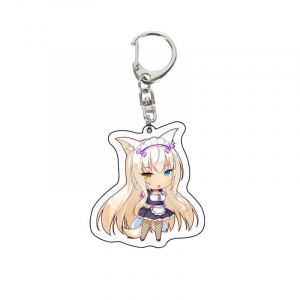 Anime Nekopara Two-dimensional Peripheral Chocola Vanilla Acrylic Keychain Backpack Hanging Móc Khóa In Theo Yêu Cầu, Chất Liệu Mica Trong Suốt In 2 Mặt , Dày 4mm