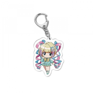 Anime Peripheral Music Girl Dependence Mica Keychain Hanging Face With Creative Accessories Móc Khóa In Theo Yêu Cầu, Chất Liệu Mica Trong Suốt In 2 Mặt , Dày 4mm