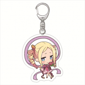 Anime Re:zero - Starting Life In Another World Mica Lightweight Decorative Keyring Móc Khóa In Theo Yêu Cầu, Chất Liệu Mica Trong Suốt In 2 Mặt , Dày 4mm