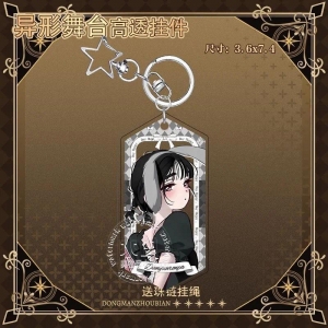 Anime Transparent Acrylic Keychain Rabbit Cafe Series Alien Stage Anime Luka Ivan Till Car Móc Khóa In Theo Yêu Cầu, Chất Liệu Mica Trong Suốt In 2 Mặt , Dày 4mm