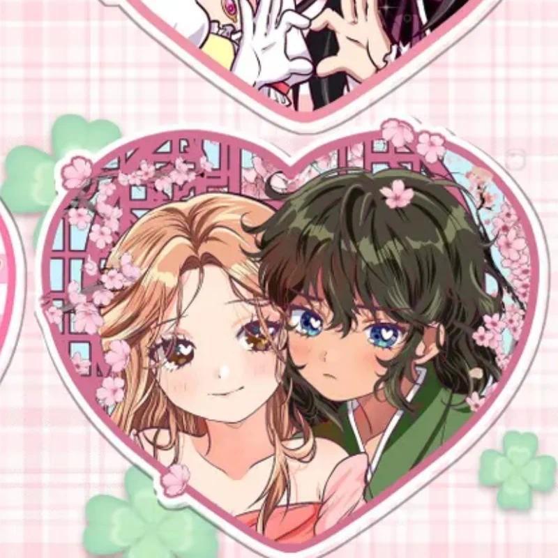 Anime Yuri Acrylic Charm Keychain - Tgs Green Yuri/magica/her Tale Chong/nana Heart Gl Couple Móc Khóa In Theo Yêu Cầu, Chất Liệu Mica Trong Suốt In 2 Mặt , Dày 4mm 2 Anime Yuri Acrylic Charm Keychain - Tgs Green Yuri/magica/her Tale Chong/nana Heart Gl Couple Móc Khóa In Theo Yêu Cầu, Chất Liệu Mica Trong Suốt In 2 Mặt , Dày 4mm - Ảnh 2