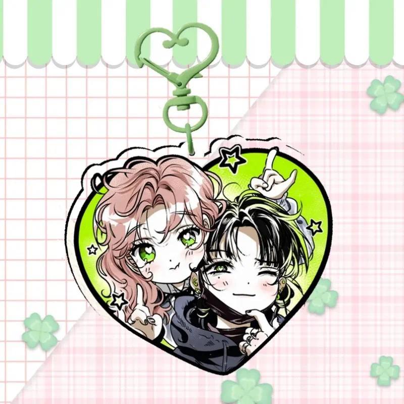 Anime Yuri Acrylic Charm Keychain - Tgs Green Yuri/magica/her Tale Chong/nana Heart Gl Couple Móc Khóa In Theo Yêu Cầu, Chất Liệu Mica Trong Suốt In 2 Mặt , Dày 4mm 1 Anime Yuri Acrylic Charm Keychain - Tgs Green Yuri/magica/her Tale Chong/nana Heart Gl Couple Móc Khóa In Theo Yêu Cầu, Chất Liệu Mica Trong Suốt In 2 Mặt , Dày 4mm