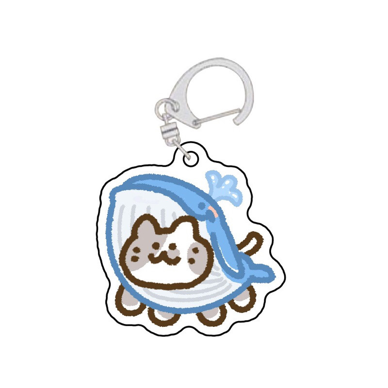Aquarium Cat Keychain Gift For Groups Of Friends, Doublebag Cute Keychain Made Of Transparent Móc Khóa In Theo Yêu Cầu, Chất Liệu Mica Trong Suốt In 2 Mặt , Dày 4mm 2 Aquarium Cat Keychain Gift For Groups Of Friends, Doublebag Cute Keychain Made Of Transparent Móc Khóa In Theo Yêu Cầu, Chất Liệu Mica Trong Suốt In 2 Mặt , Dày 4mm - Ảnh 2