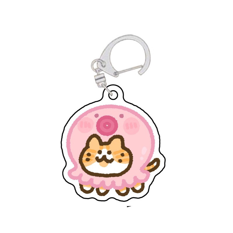 Aquarium Cat Keychain Gift For Groups Of Friends, Doublebag Cute Keychain Made Of Transparent Móc Khóa In Theo Yêu Cầu, Chất Liệu Mica Trong Suốt In 2 Mặt , Dày 4mm 4 Aquarium Cat Keychain Gift For Groups Of Friends, Doublebag Cute Keychain Made Of Transparent Móc Khóa In Theo Yêu Cầu, Chất Liệu Mica Trong Suốt In 2 Mặt , Dày 4mm - Ảnh 4