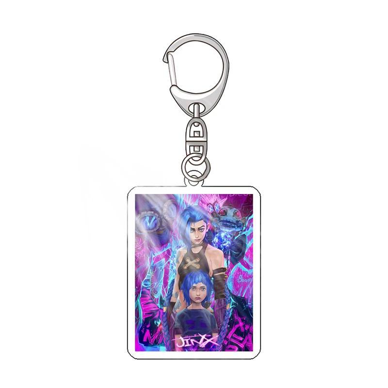 Arcane League Of Legends Jinx Vi Anime Acrylic Friends Gift Girl Hanging Face Fans Jewelry Móc Khóa In Theo Yêu Cầu, Chất Liệu Mica Trong Suốt In 2 Mặt , Dày 4mm 3 Arcane League Of Legends Jinx Vi Anime Acrylic Friends Gift Girl Hanging Face Fans Jewelry Móc Khóa In Theo Yêu Cầu, Chất Liệu Mica Trong Suốt In 2 Mặt , Dày 4mm - Ảnh 3