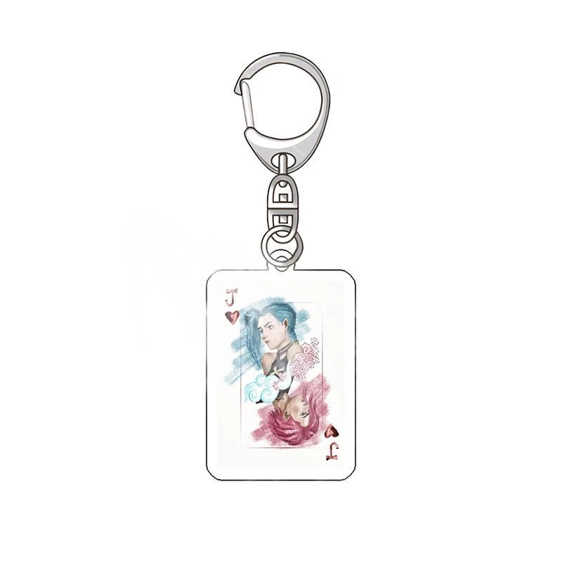 Arcane League Of Legends Jinx Vi Anime Acrylic Friends Gift Girl Hanging Face Fans Jewelry Móc Khóa In Theo Yêu Cầu, Chất Liệu Mica Trong Suốt In 2 Mặt , Dày 4mm 8 Arcane League Of Legends Jinx Vi Anime Acrylic Friends Gift Girl Hanging Face Fans Jewelry Móc Khóa In Theo Yêu Cầu, Chất Liệu Mica Trong Suốt In 2 Mặt , Dày 4mm - Ảnh 8