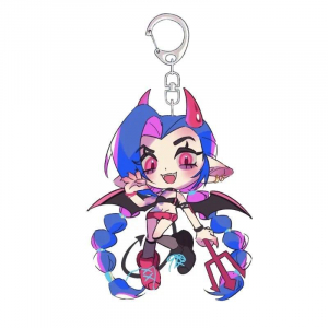 Arcane:league Of Legends Anime Women Keychain Men Jinx Acrylic Key Chain Bags Car Buckle Móc Khóa In Theo Yêu Cầu, Chất Liệu Mica Trong Suốt In 2 Mặt , Dày 4mm