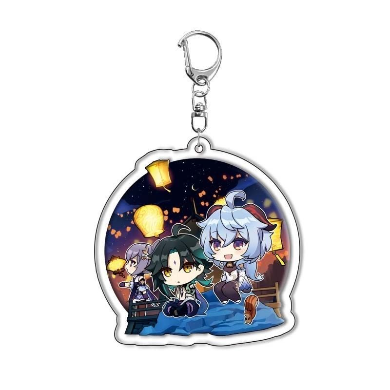 Arynlp Genshin Acrylic Key Chain With Cute Cartoon Print Nlp Móc Khóa In Theo Yêu Cầu, Chất Liệu Mica Trong Suốt In 2 Mặt , Dày 4mm 2 Arynlp Genshin Acrylic Key Chain With Cute Cartoon Print Nlp Móc Khóa In Theo Yêu Cầu, Chất Liệu Mica Trong Suốt In 2 Mặt , Dày 4mm - Ảnh 2
